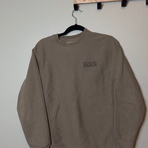 M22 olive green crewneck